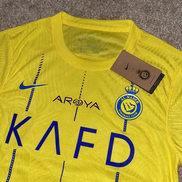 Nike Al Nasir Cristiano Ronaldo 2023/2024 Men’s Player Home Soccer Jersey🆕 - Picture 7 of 7